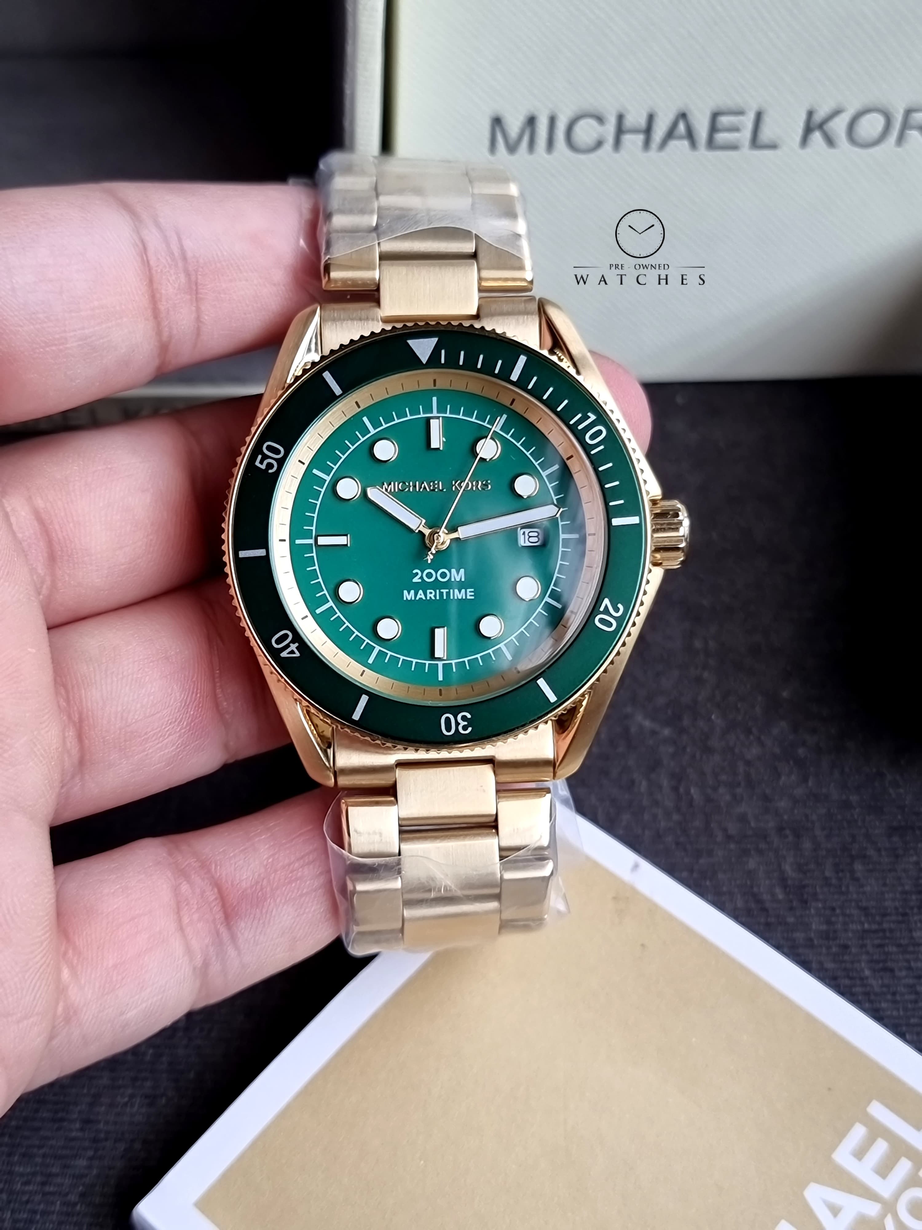 Green Dial Buy Mk Watches Ladies Watches Michael Kors Watch Green