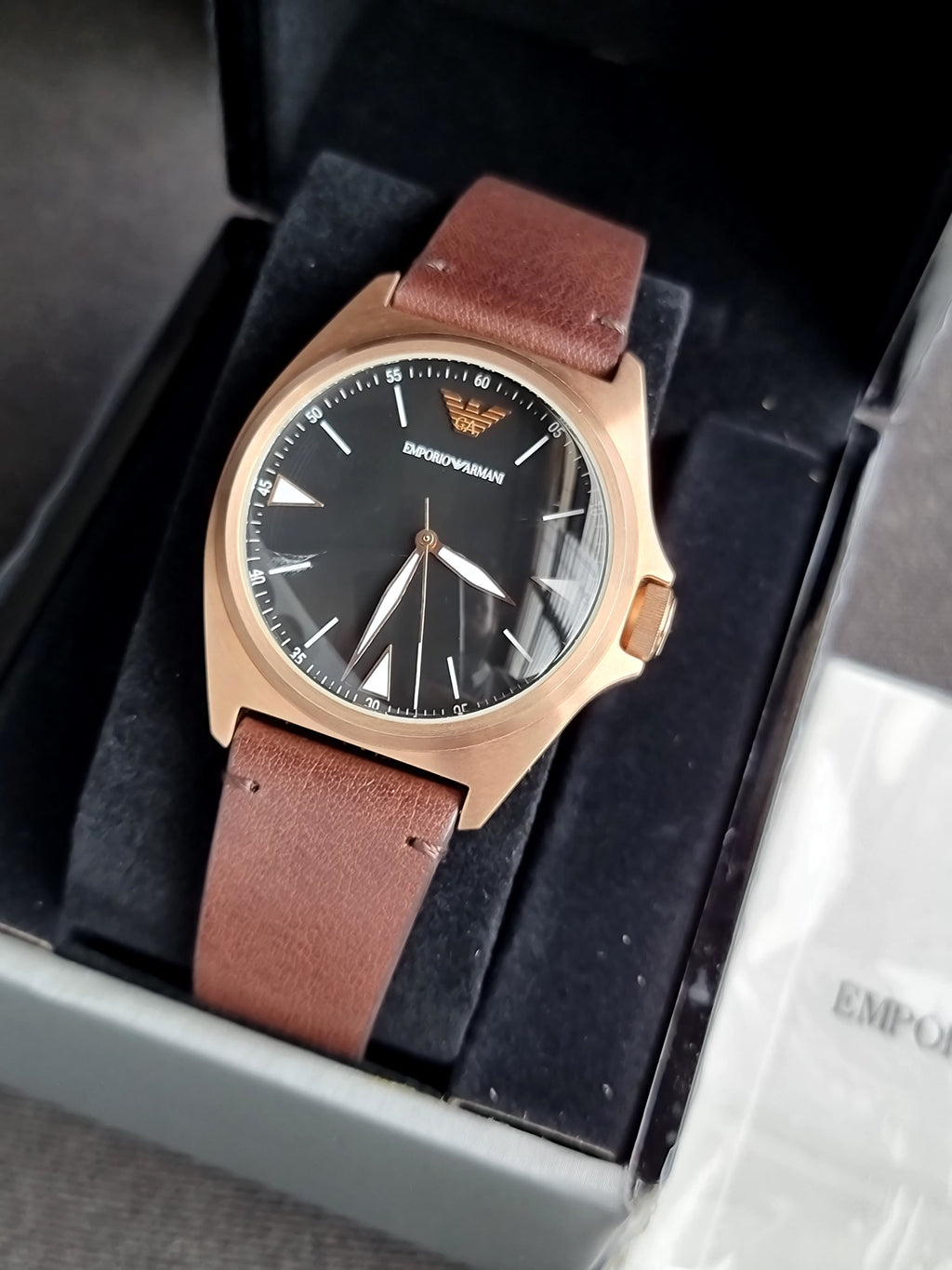 EMPORIO ARMANI Quartz Black Dial Men's Watch Ar11258