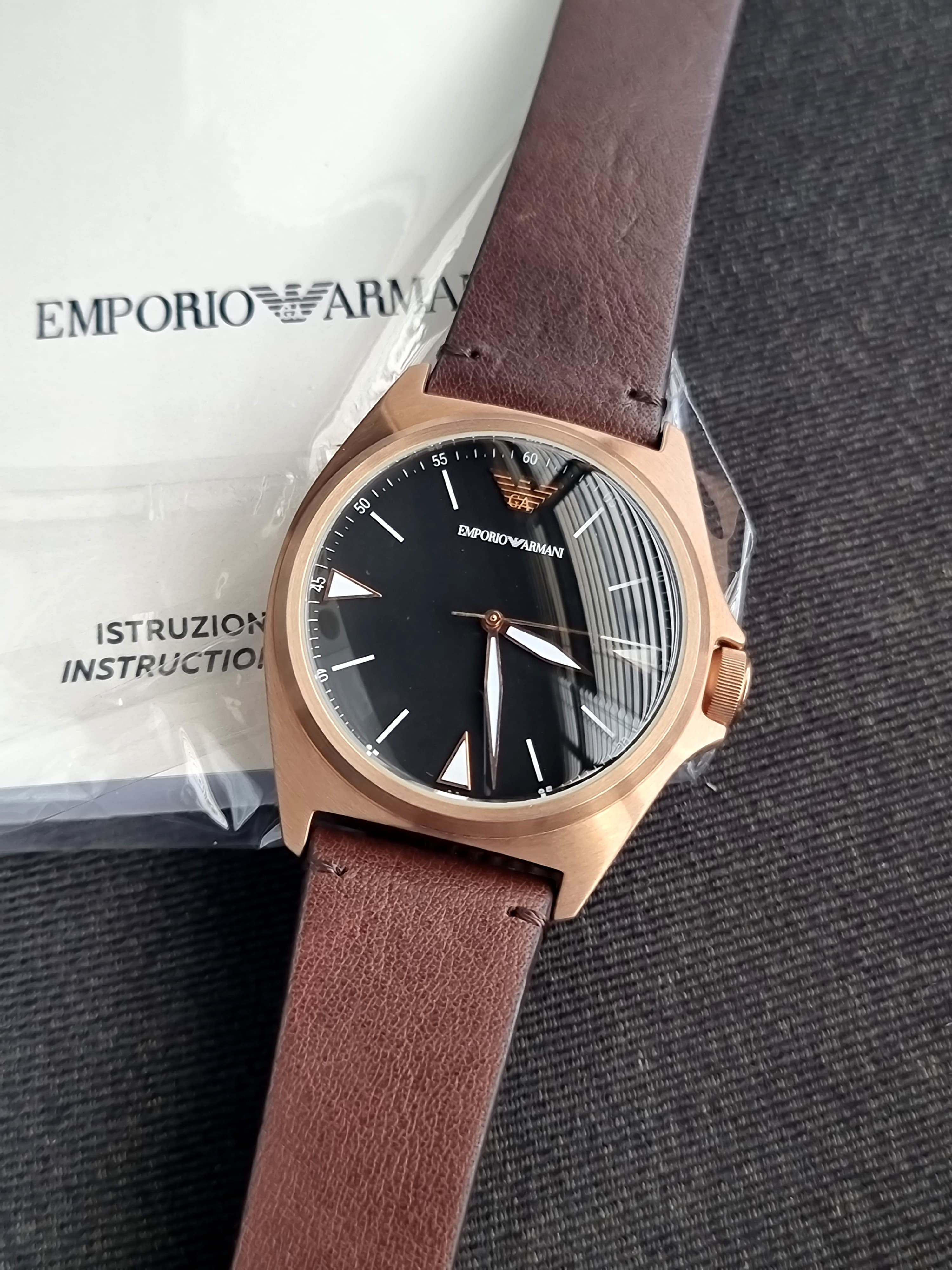 EMPORIO ARMANI Quartz Black Dial Men's Watch Ar11258