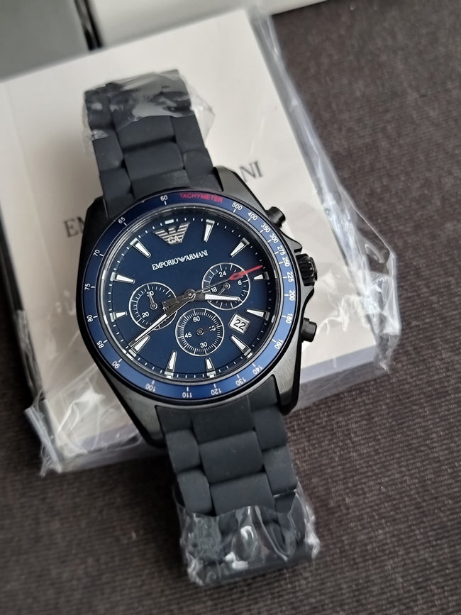 EMPORIO ARMANI Chronograph Blue Dial Men's Watch AR6121 Main Image