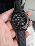 EMPORIO ARMANI Sigma Black Dial Chronograph Men's Watch AR6131