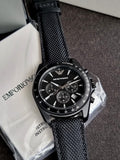 EMPORIO ARMANI Sigma Black Dial Chronograph Men's Watch AR6131