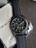 EMPORIO ARMANI Sigma Black Dial Chronograph Men's Watch AR6131