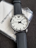 Emporio Armani Classic White/Leather  Ar1694