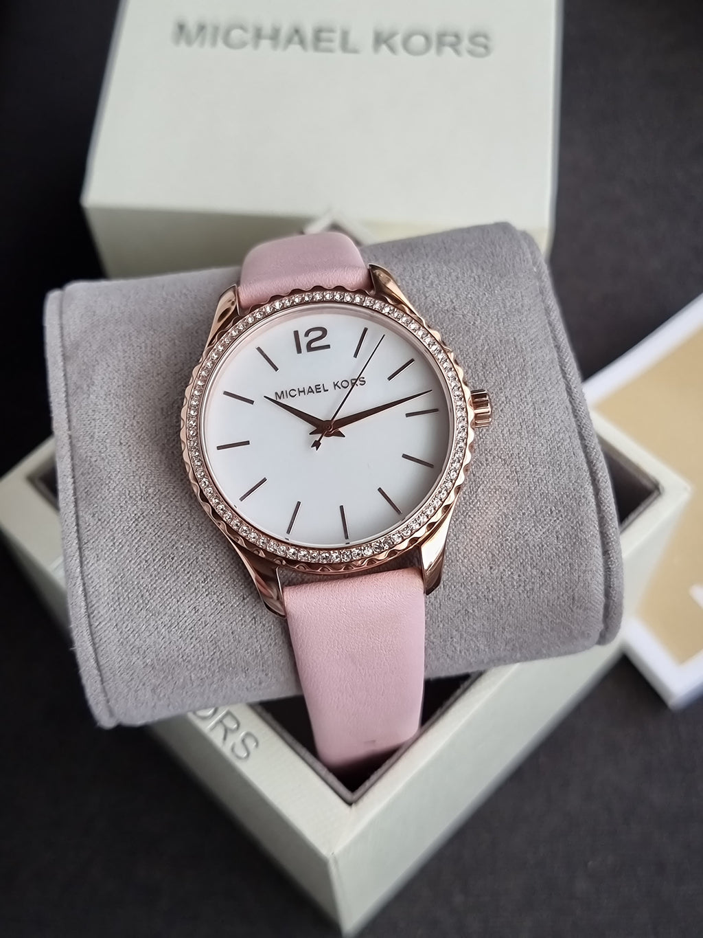 Michael Kors Layton Analog Mother of Pearl Dial Women's Watch-MK2909
