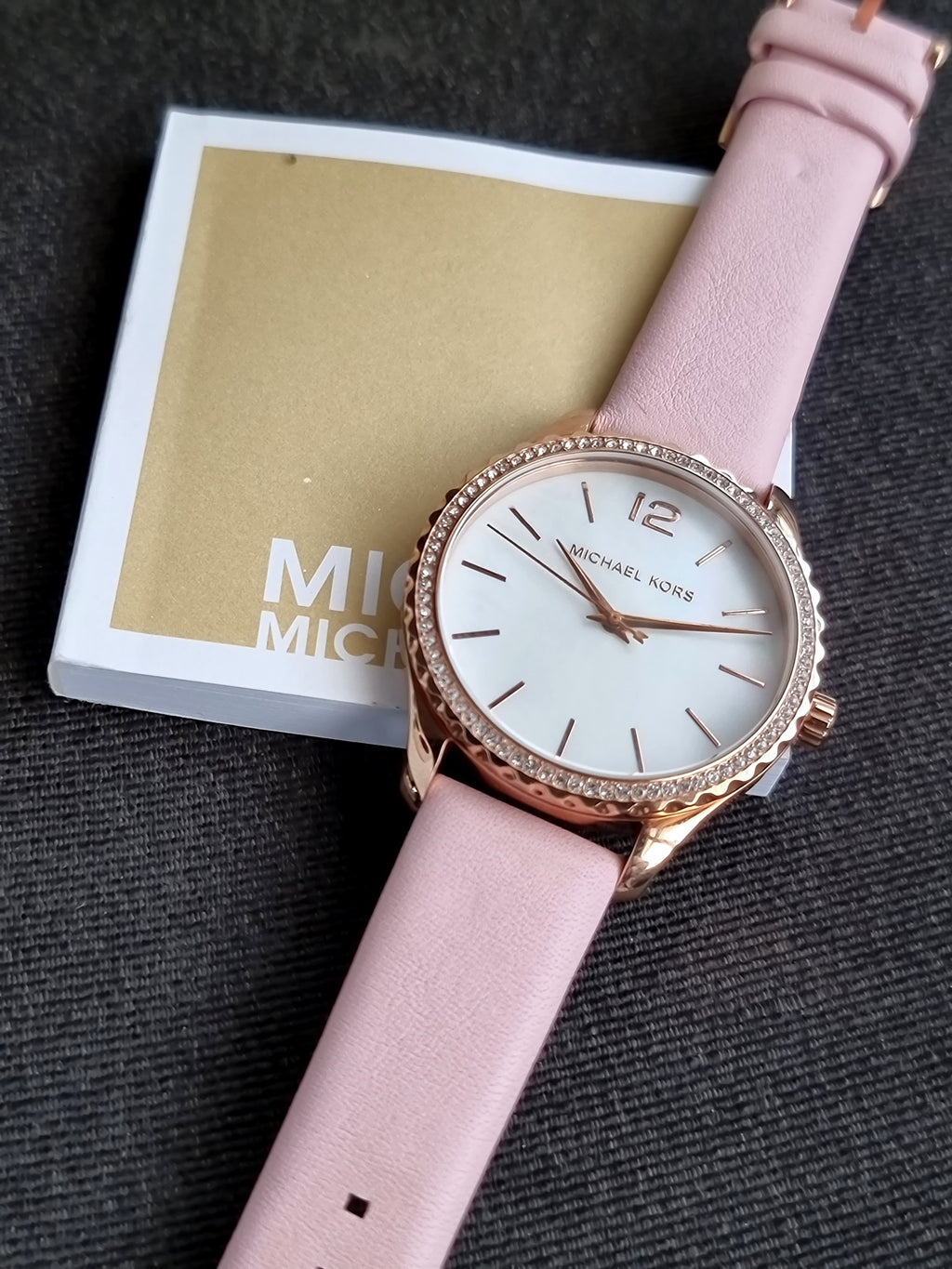 Michael Kors Layton Analog Mother of Pearl Dial Women's Watch-MK2909