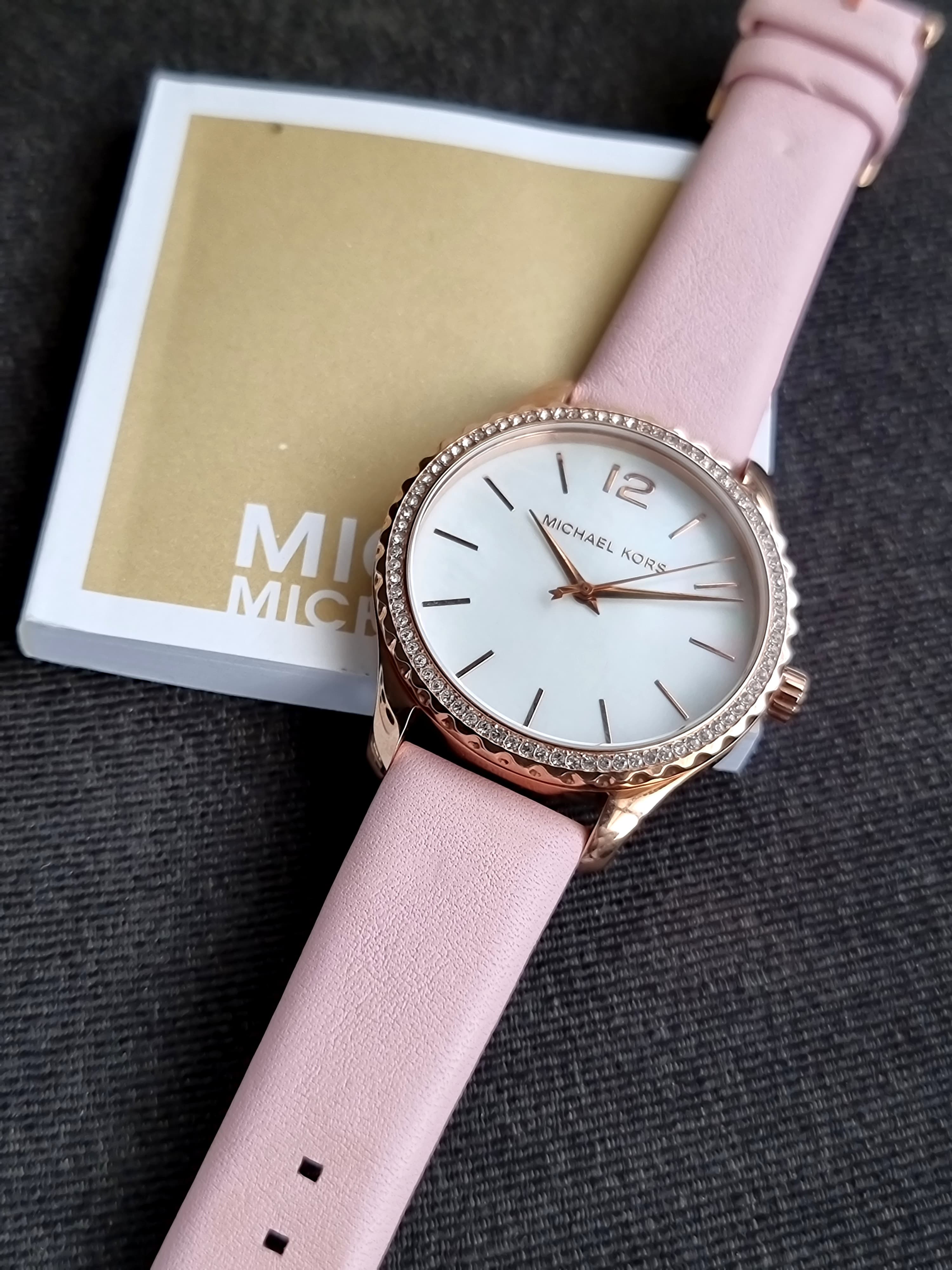 Michael Kors Layton Analog Mother of Pearl Dial Women's Watch-MK2909
