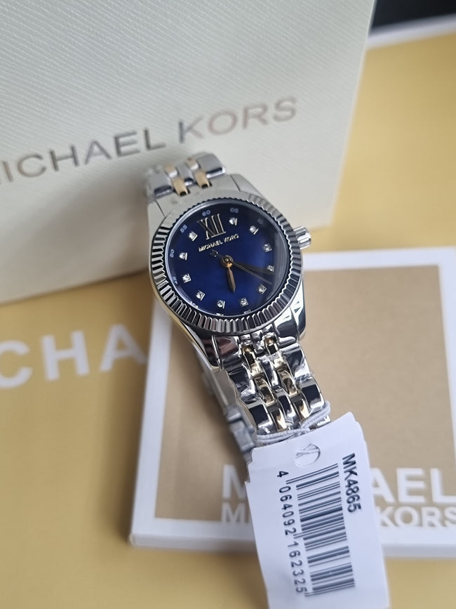 Michael Kors Lexington Three-Hand Two-Tone Stainless Steel Watch mk4865 Hover Image