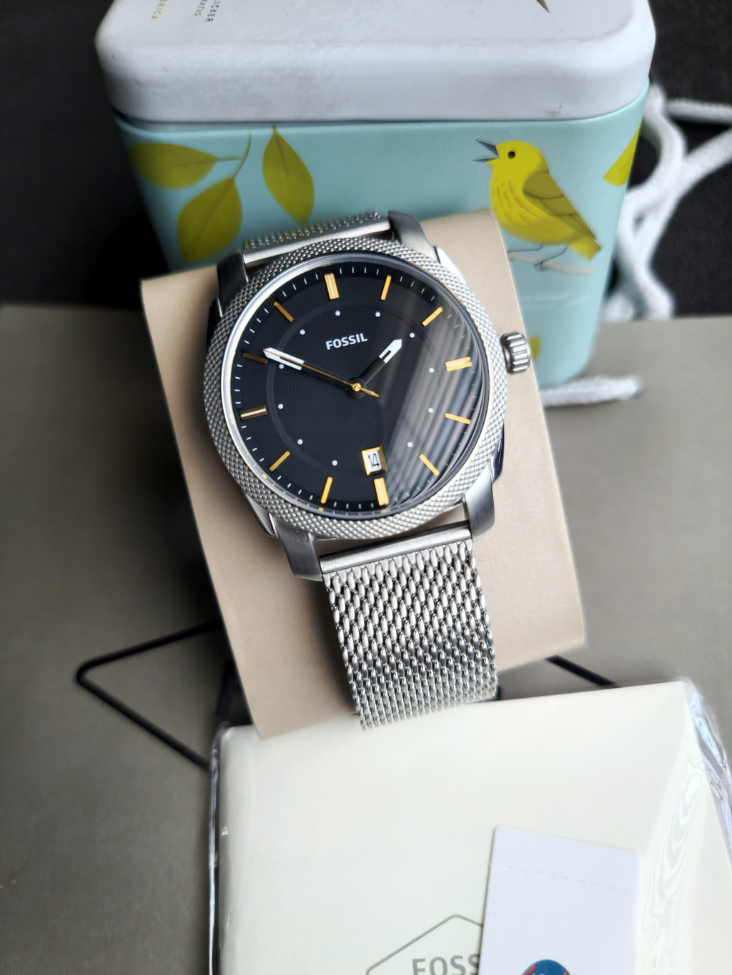 Fossil Machine Black/Steel Ø42 mm Fs5883