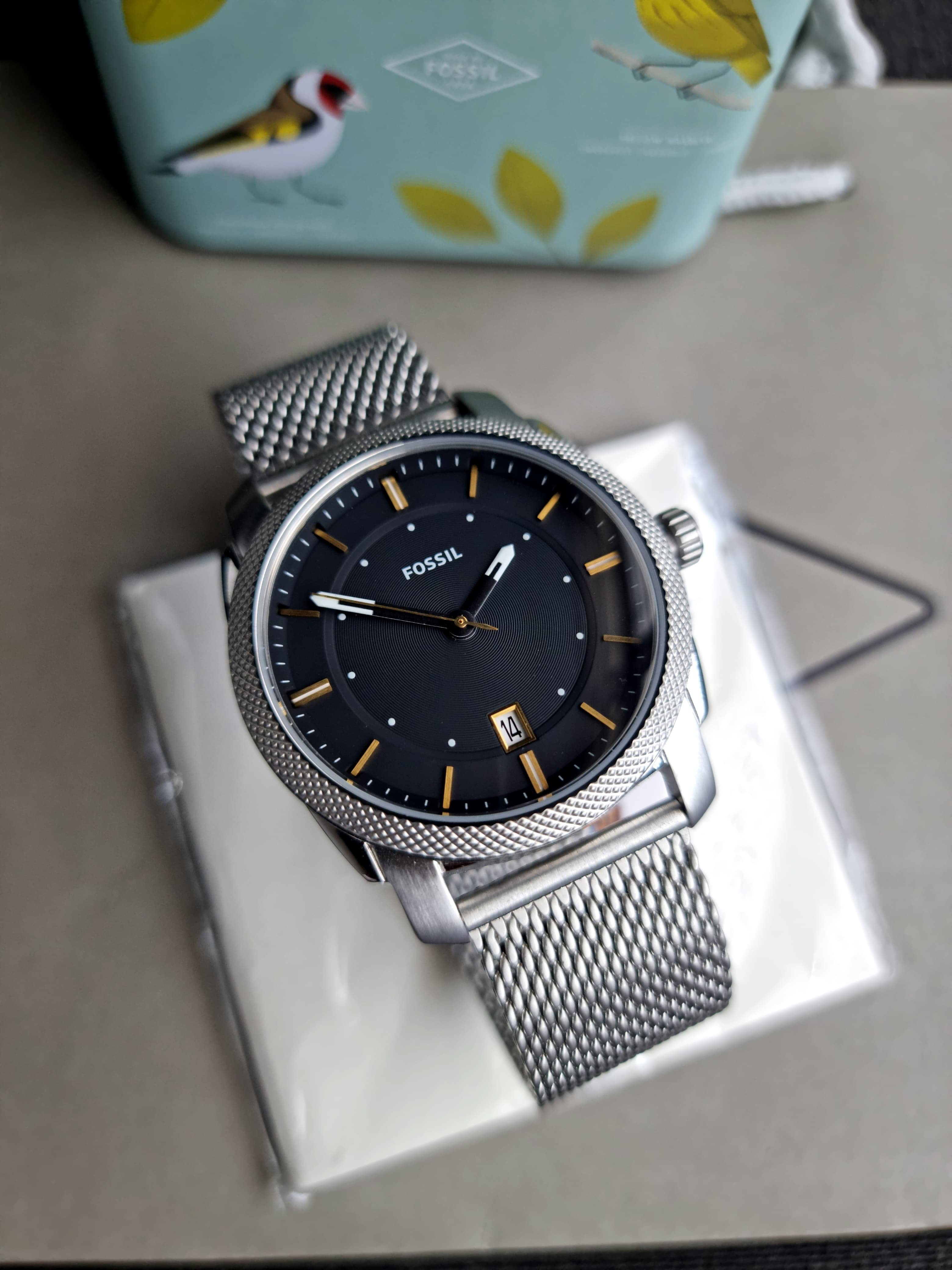 Fossil Machine Black/Steel Ø42 mm Fs5883