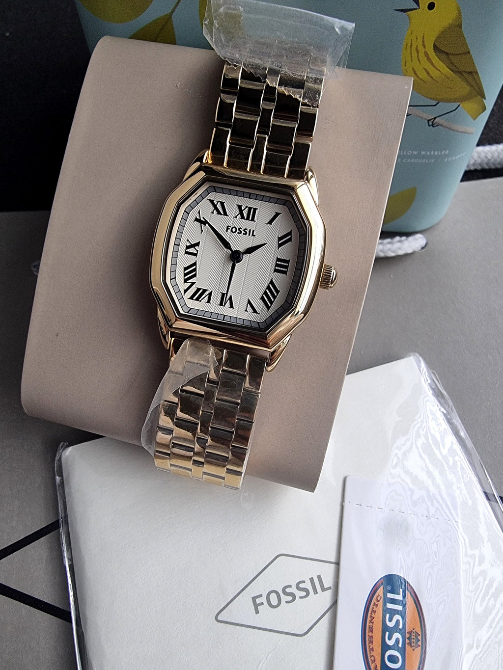 Fossil Harlow Three-Hand Gold-Tone Stainless Steel Watch ES5361