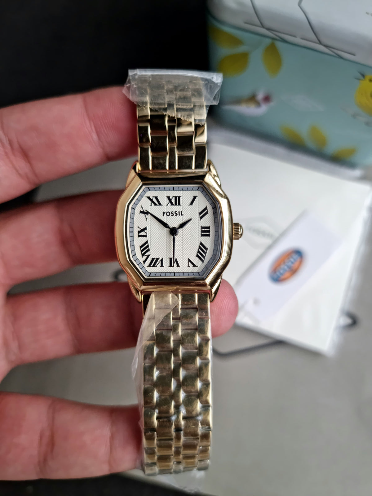 Fossil Harlow Three-Hand Gold-Tone Stainless Steel Watch ES5361
