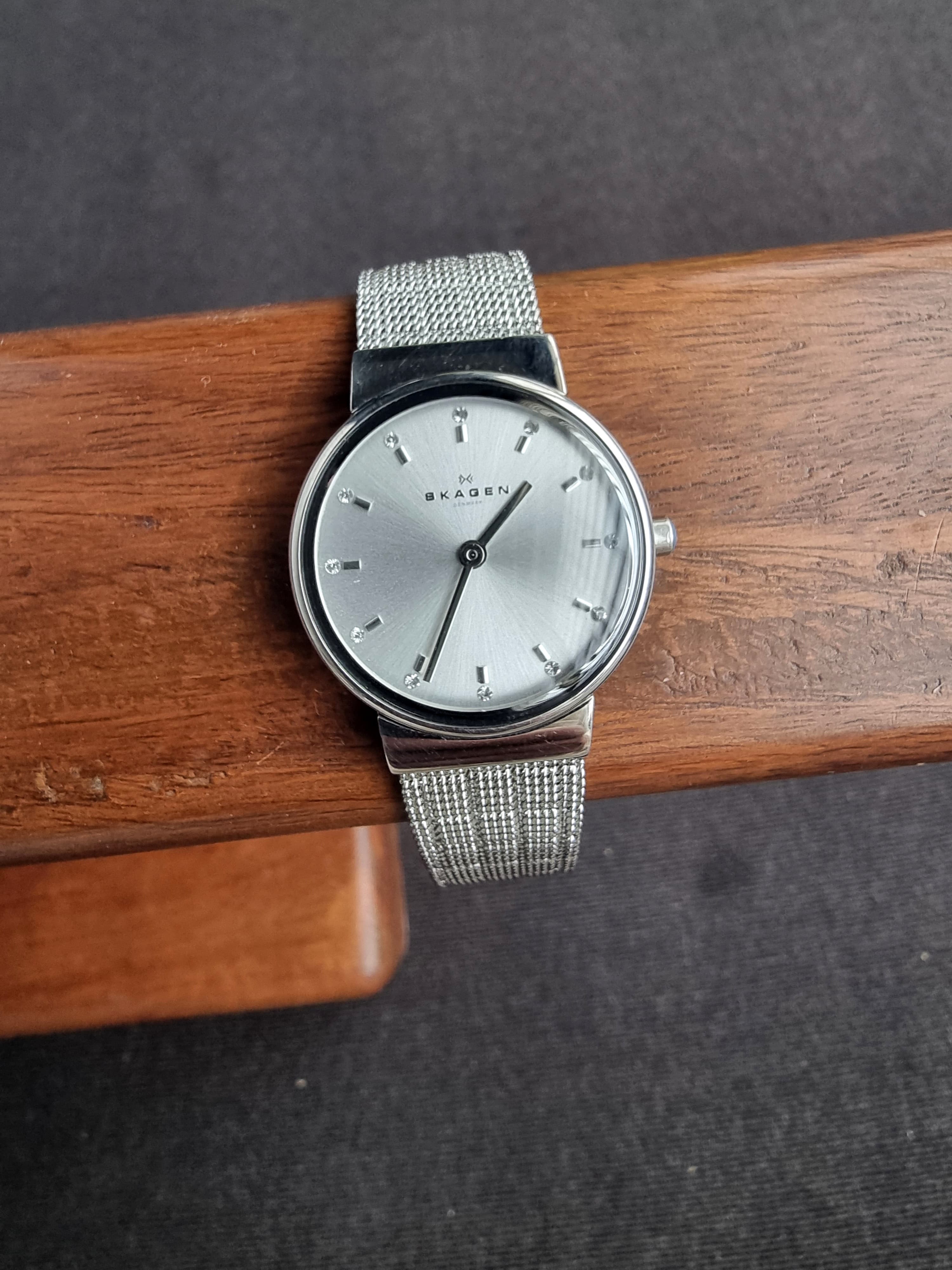 Skagen Ladies Watch 26mm Dial Analog Silver Dial Quartz Watch