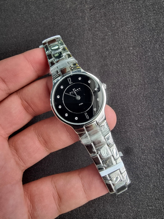 SKagen 572SSXB Ladies Watch Black Dial Quartz Watch Hover Image