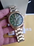 Michael Kors Gent's Quartz Watch Stainless Steel 44mm Green Dial Quartz Watch