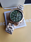 Michael Kors Gent's Quartz Watch Stainless Steel 44mm Green Dial Quartz Watch