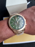 Michael Kors Gent's Quartz Watch Stainless Steel 44mm Green Dial Quartz Watch