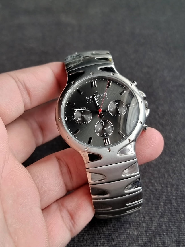 Skagen Denmark Fashion Brand Titanium Casing Quartz Watch hrh489ltsm Hover Image
