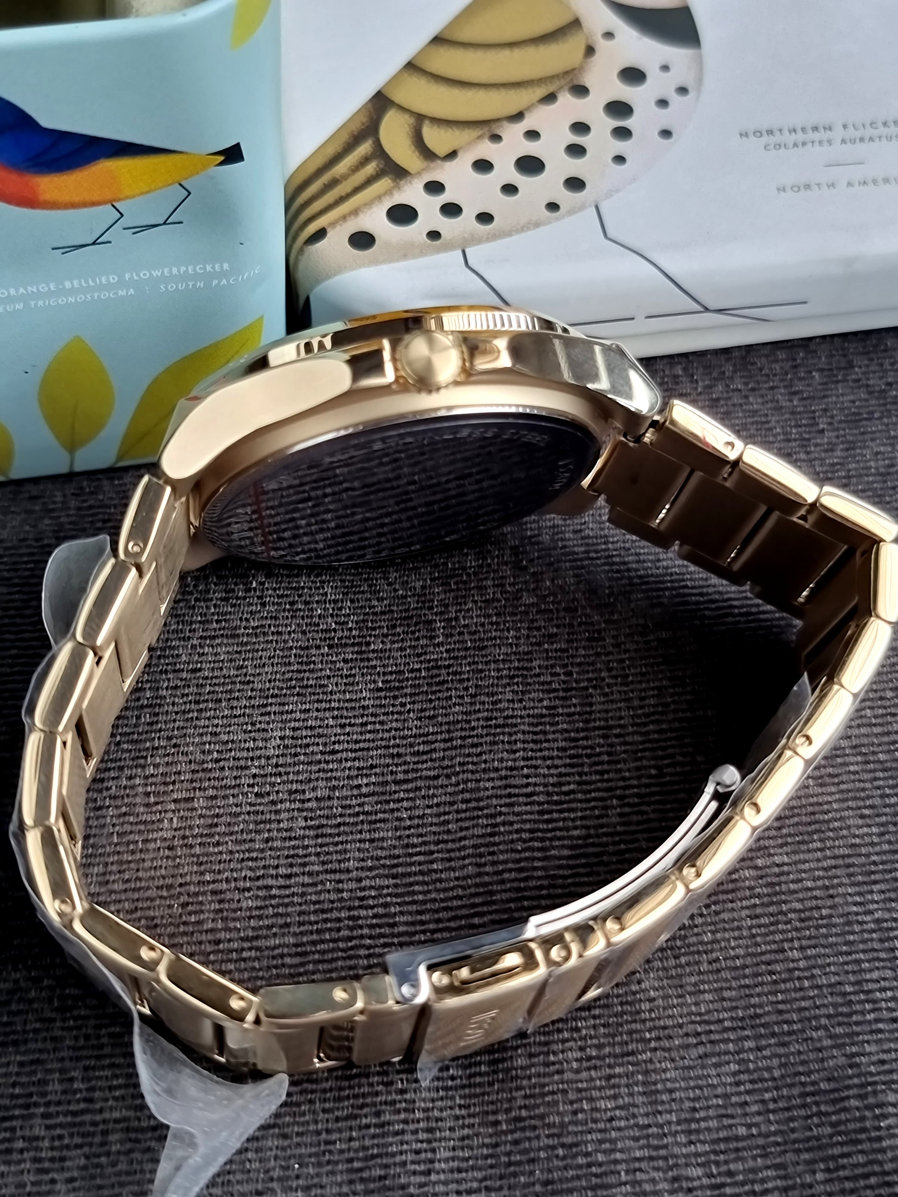Fossil Evanston Multifunction Gold-Tone Stainless Steel Watch Bq2611