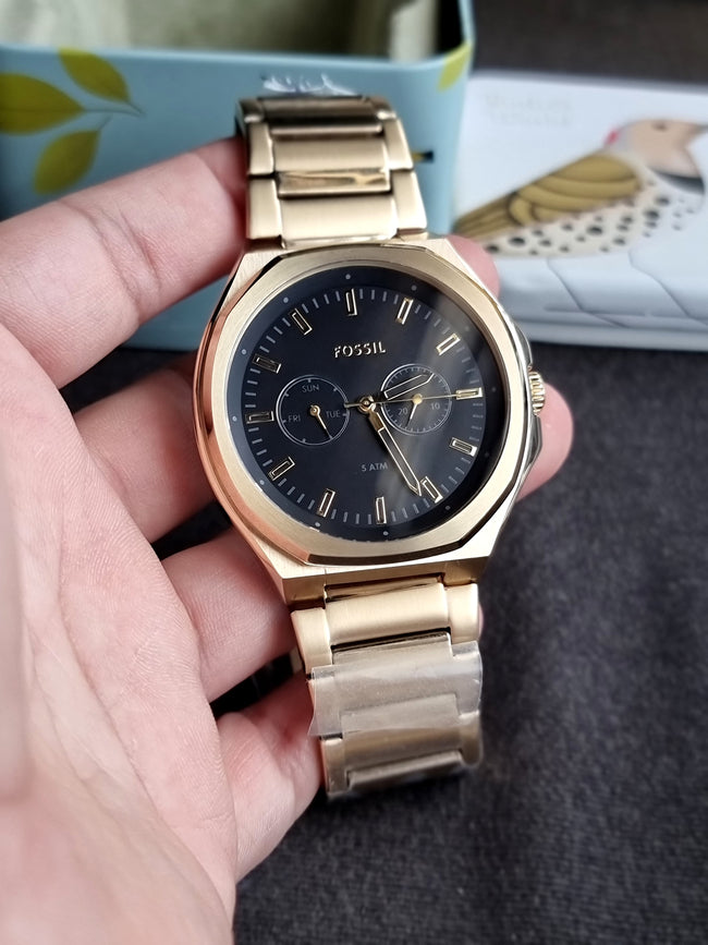 Fossil Evanston Multifunction Gold-Tone Stainless Steel Watch Bq2611 Main Image