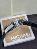 Michael Kors Maritime Three-Hand Date Black Silicone Watch mk9167