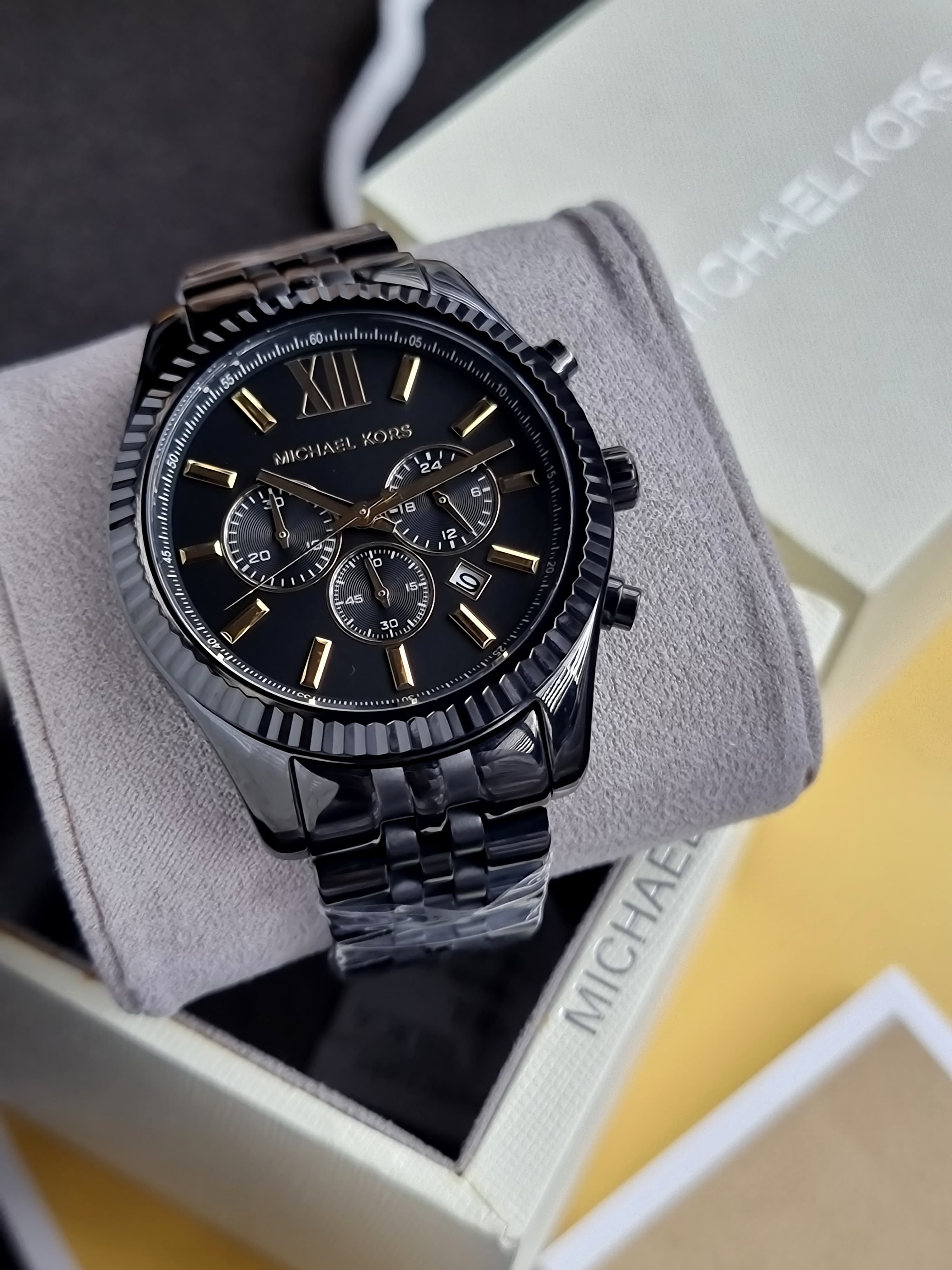 Michael Kors Men's Lexington Black IP Watch MK8603 – Pre-OwnedWatches