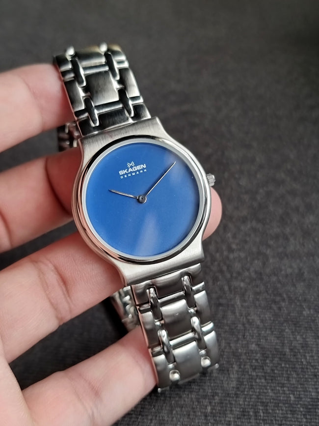 Skagen Blue Dial Ladies Watch 32mm Dial (Back Plain ) Hover Image
