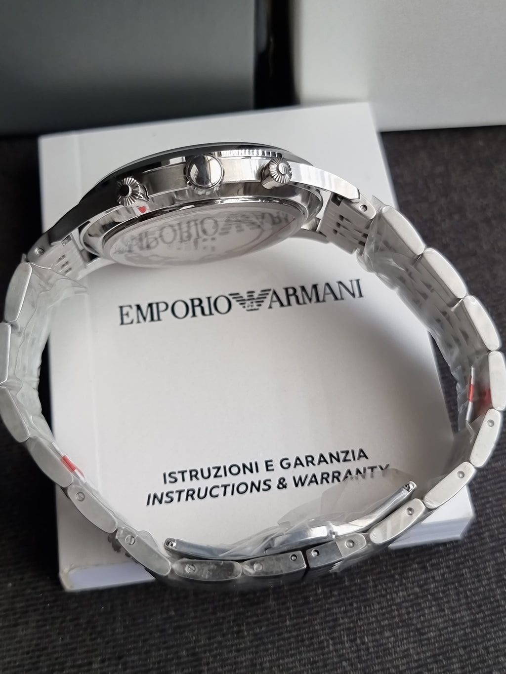Emporio Armani Men’s Quartz Stainless Steel Black Dial 43mm Watch AR1863