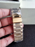 Michael Kors Men’s Quartz Gold Stainless Steel Gold Dial 44mm Watch MKO1102