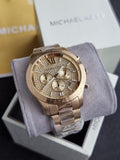 Michael Kors Men’s Quartz Gold Stainless Steel Gold Dial 44mm Watch MKO1102