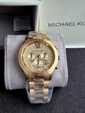 Michael Kors Men’s Quartz Gold Stainless Steel Gold Dial 44mm Watch MKO1102