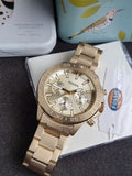 Fossil BQ2588 Bannon Men’s Gold Stainless Steel Analog Watch
