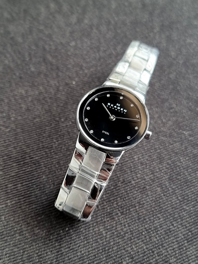 Skagen 430SSXDB Ladies Watch Black Dial 25mm Quartz Watch Hover Image