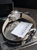 Movado Women’s Swiss Made Quartz Black Leather Strap Black Dial 28mm Watch 0607274
