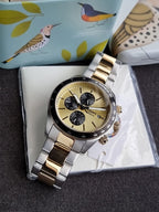 Fossil Autocross Multifunction Two-Tone Stainless Steel Watch Bq2876