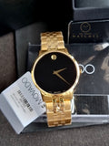 Movado Men’s Swiss Made Quartz Stainless Steel Black Dial 40mm Watch 0607203