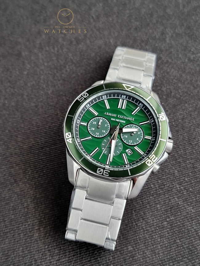 Armani Exchange Chronograph Stainless Steel Watch AX1957 Hover Image