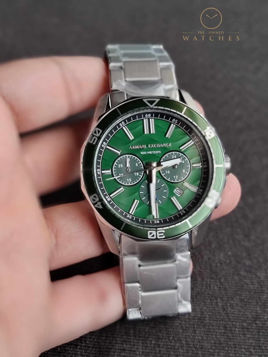 Armani Exchange Chronograph Stainless Steel Watch AX1957