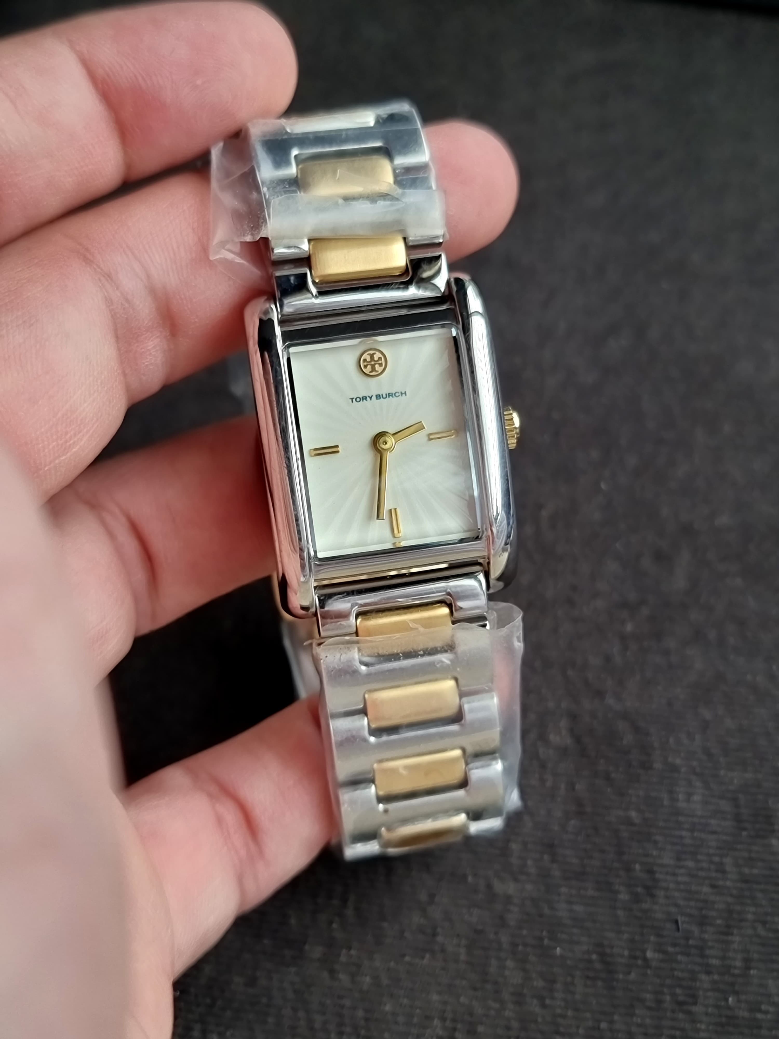 Tory Burch Eleanor Two-Tone Stainless Steel Bracelet Watch TBW1024