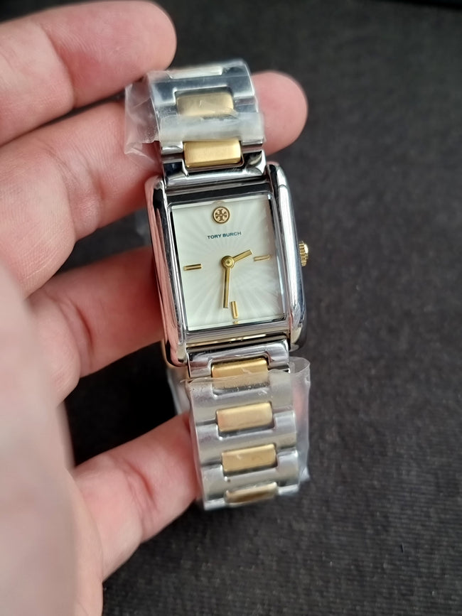 Tory Burch Eleanor Two-Tone Stainless Steel Bracelet Watch TBW1024 Main Image