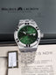 Maurice Lacroix Aikon Silver Stainless Steel Green Dial Quartz Watch for Gents - AI1108-SS002-630-1