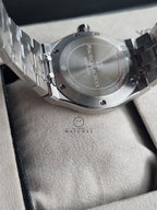 Maurice Lacroix Aikon Silver Stainless Steel Blue Dial Quartz Watch for Gents - AI1108-SS002-430-1
