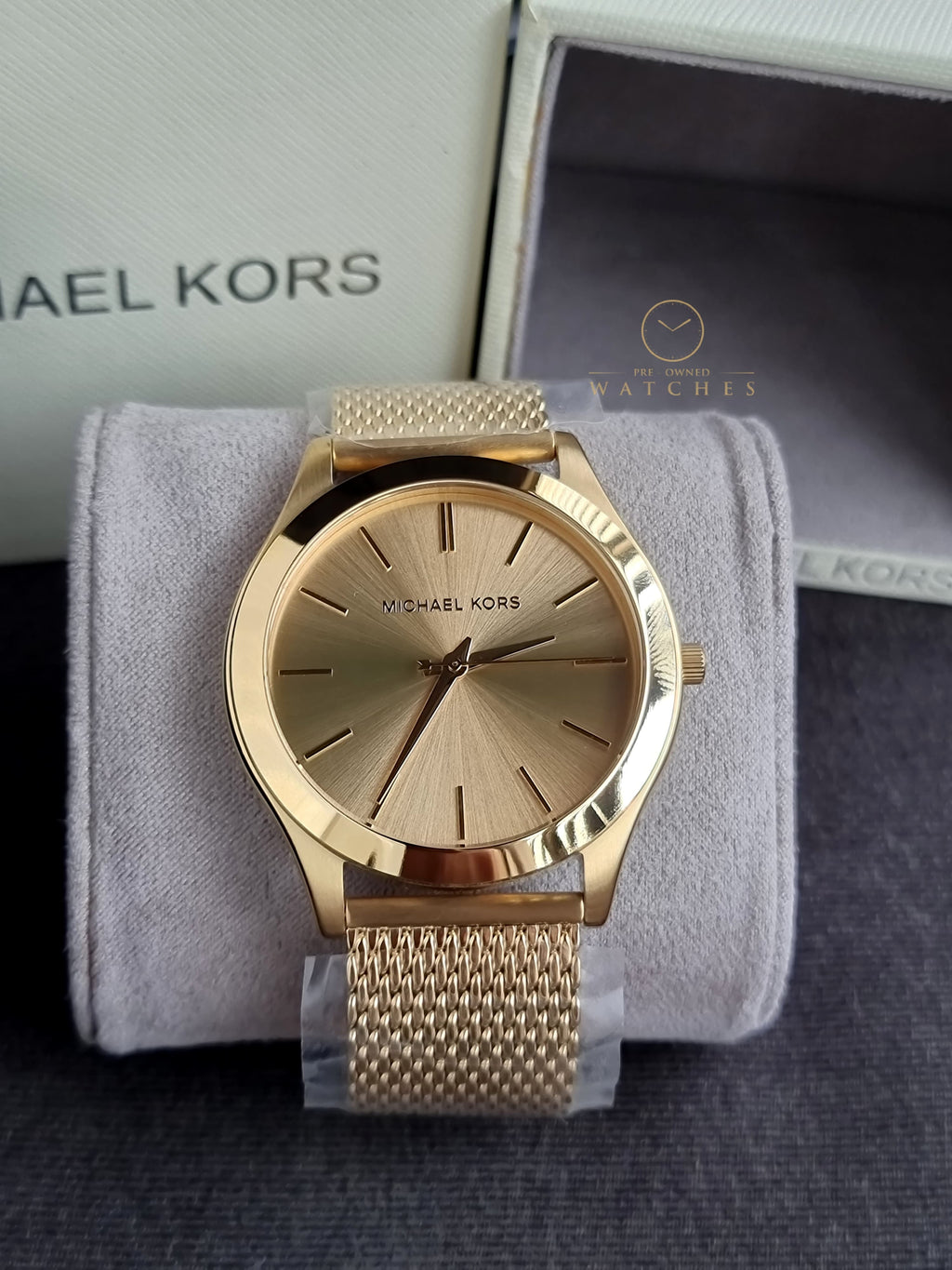 Michael Kors Oversized Slim Runway Men's Watch, Stainless Steel Watch for Men