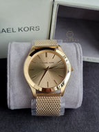 Michael Kors Oversized Slim Runway Men's Watch, Stainless Steel Watch for Men