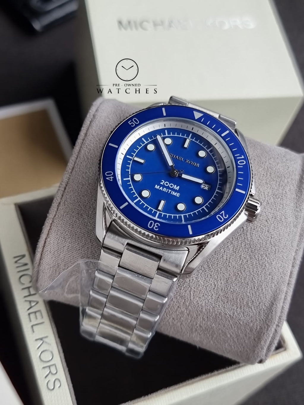 Michael Kors Maritime Three-Hand Date Stainless Steel Watch mk9160