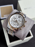 Michael Kors Women’s Chronograph Quartz Two-tone Stainless Steel Silver Dial 38mm Watch MK5955