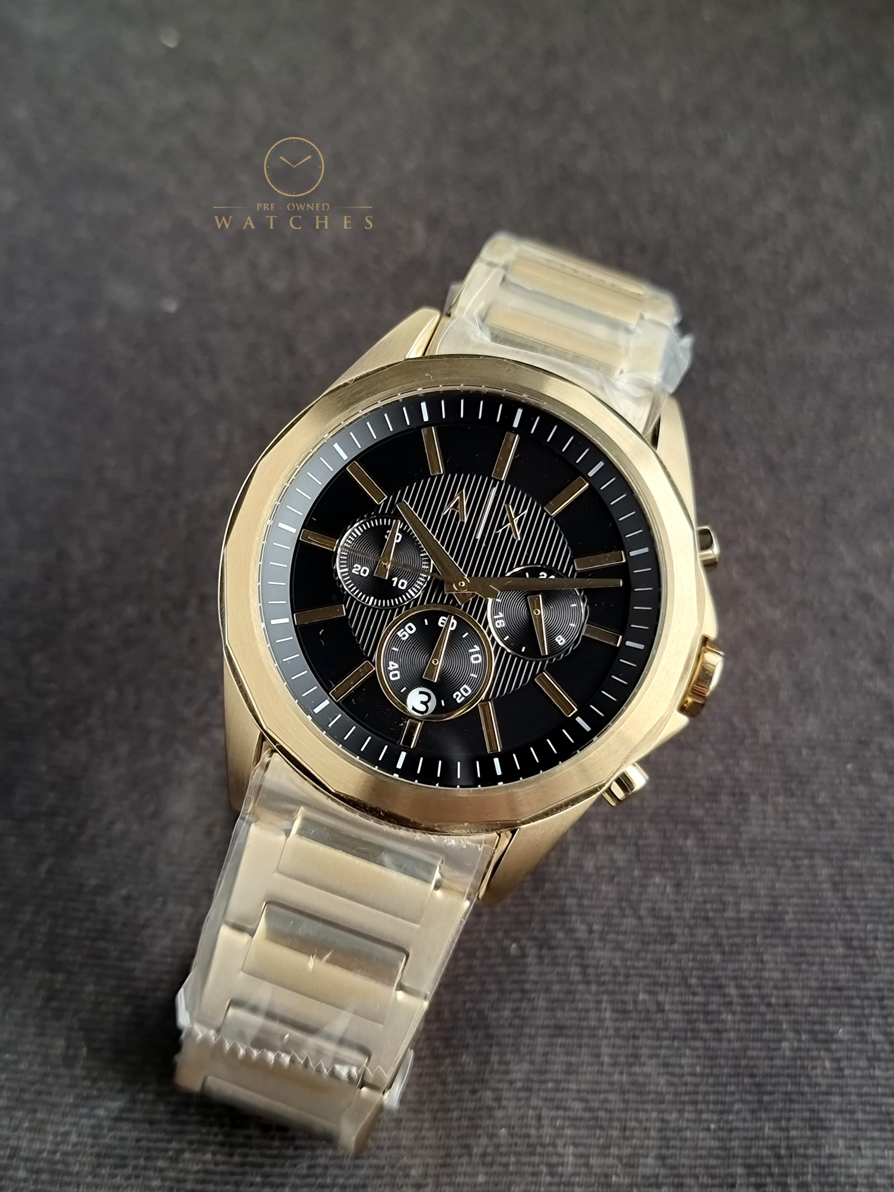 A|X Armani Exchange Chronograph Watch for Men with Stainless Steel