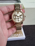 Michael Kors Ladies Watch Golden Casing Quartz Watch  mko1080