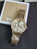 Michael Kors Ladies Watch Golden Casing Quartz Watch  mko1080