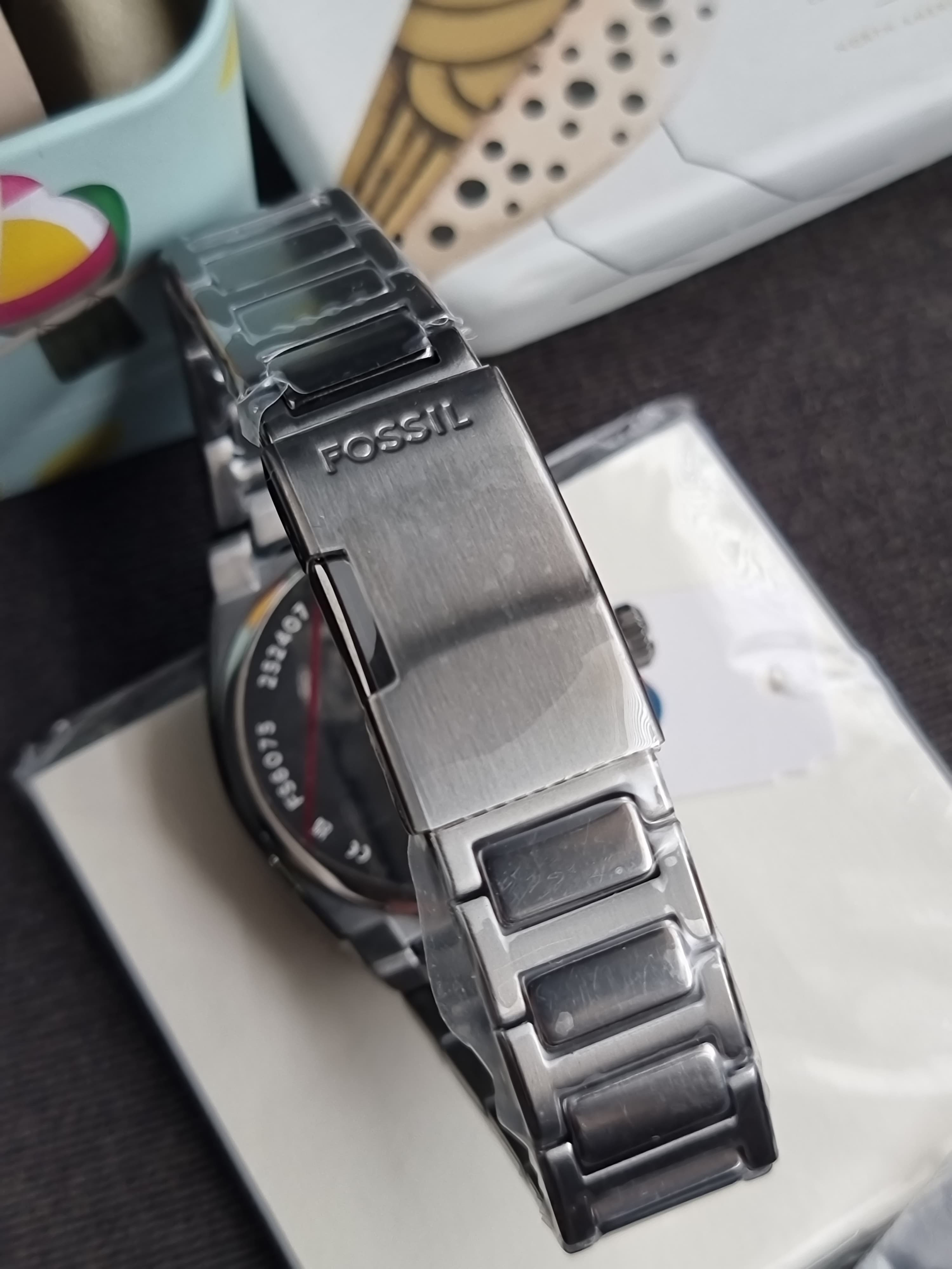 Fossil Everett Three-Hand Date Stainless Steel Watch FS6075